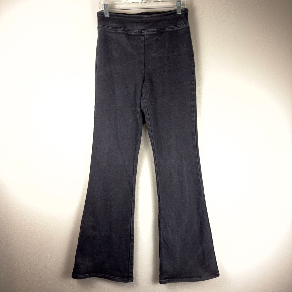 American Tall Chloe Pull-On Flare Pants Washed Black M Tall AW-PJ-10768 Stretch